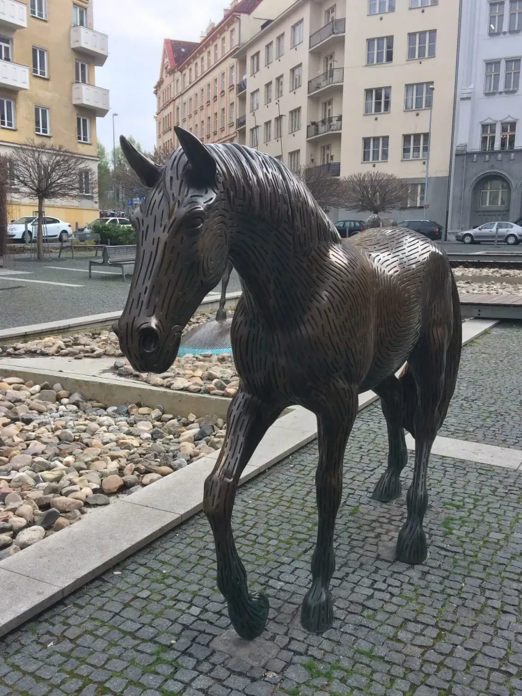 Horses of Michal Gabriel on Šabata Square